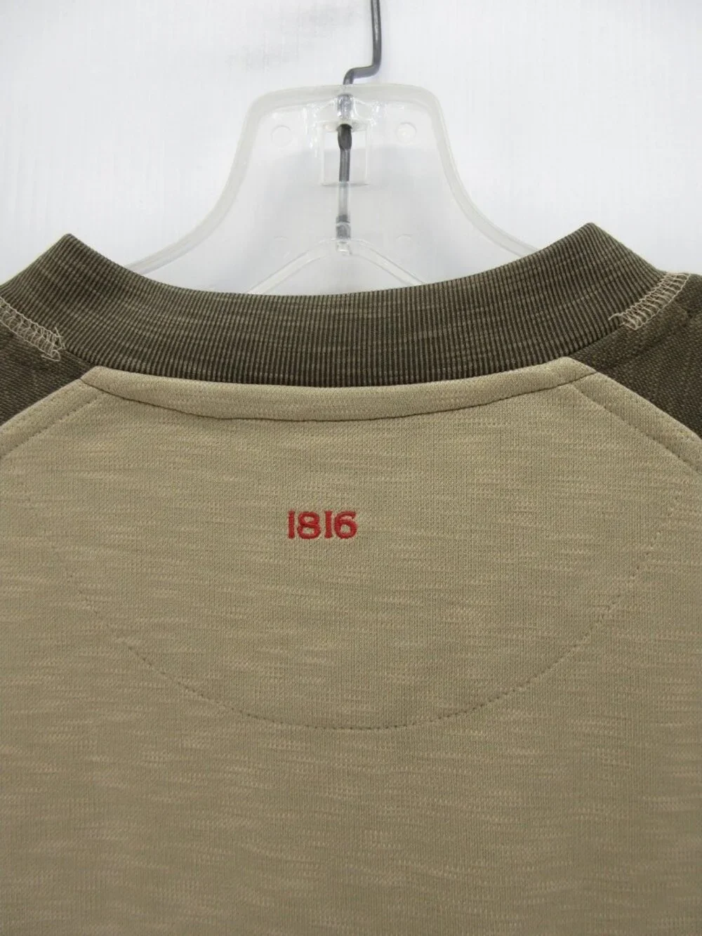 Remington Shirt XXL Green Henley Pullover Colorblock Raglan Knit NEW